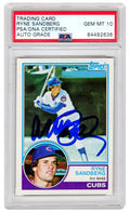 Ryne Sandberg Signed Chicago Cubs 1983 Topps Rookie Baseball Card #83 (PSA/DNA Encapsulated - Auto Grade 10) - SANCAR103 - Ryne Sandberg Signed Chicago Cubs 1983 Topps Rookie Baseball Card #83 (PSA/DNA Encapsulated - Auto Grade 10) product image