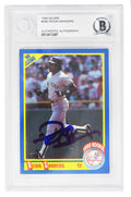 Deion Sanders Signed New York Yankees 1990 Score Rookie Baseball Trading Card #586 (Beckett Encapsulated) - SANCAR110 - Deion Sanders Signed New York Yankees 1990 Score Rookie Baseball Trading Card #586 (Beckett Encapsulated) product image