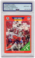 Barry Sanders Signed 1989 Pro Set Football Rookie Card #494 - (PSA / Auto Grade 10) - SANCAR344 - Barry Sanders Signed 1989 Pro Set Football Rookie Card #494 - (PSA / Auto Grade 10) product image
