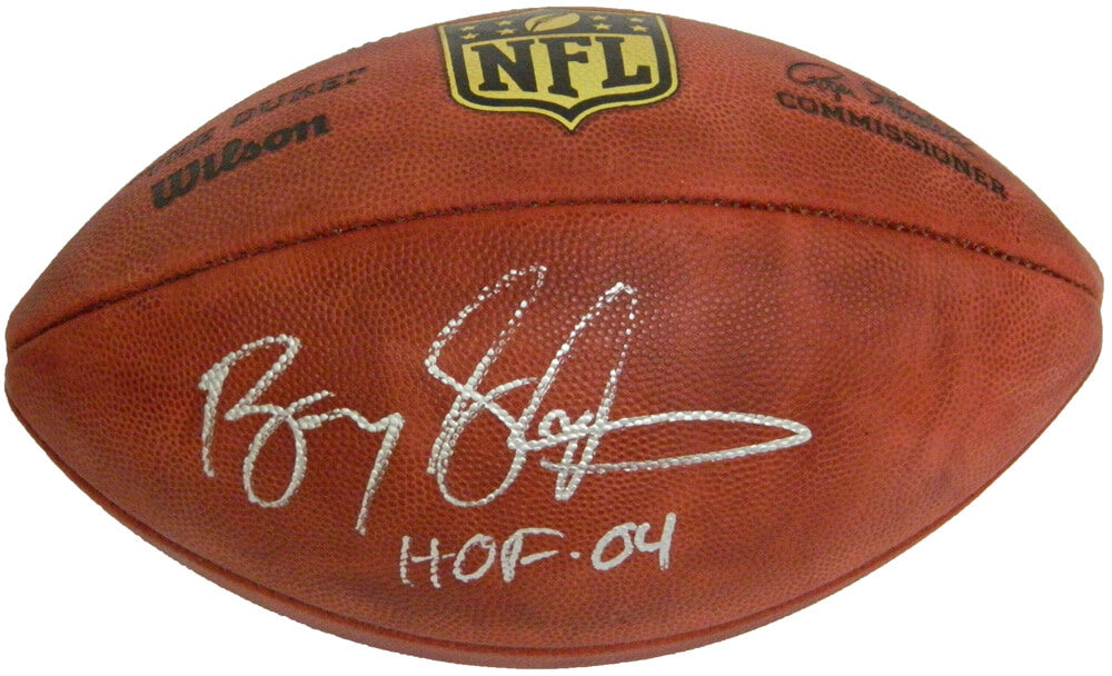 Barry Sanders Signed Wilson Duke NFL Game Football w/HOF'04 - SANFTB301 - Barry Sanders Signed Wilson Duke NFL Game Football w/HOF'04 product image