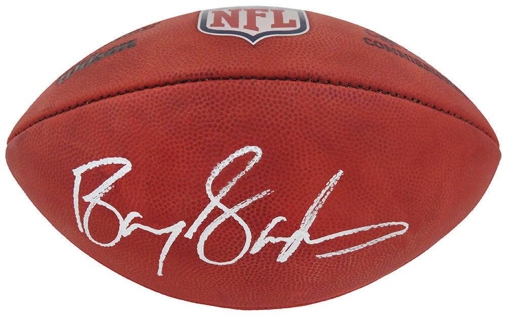 Barry Sanders Signed Wilson Duke Official NFL Game Football - SANFTB312 - Barry Sanders Signed Wilson Duke Official NFL Game Football product image