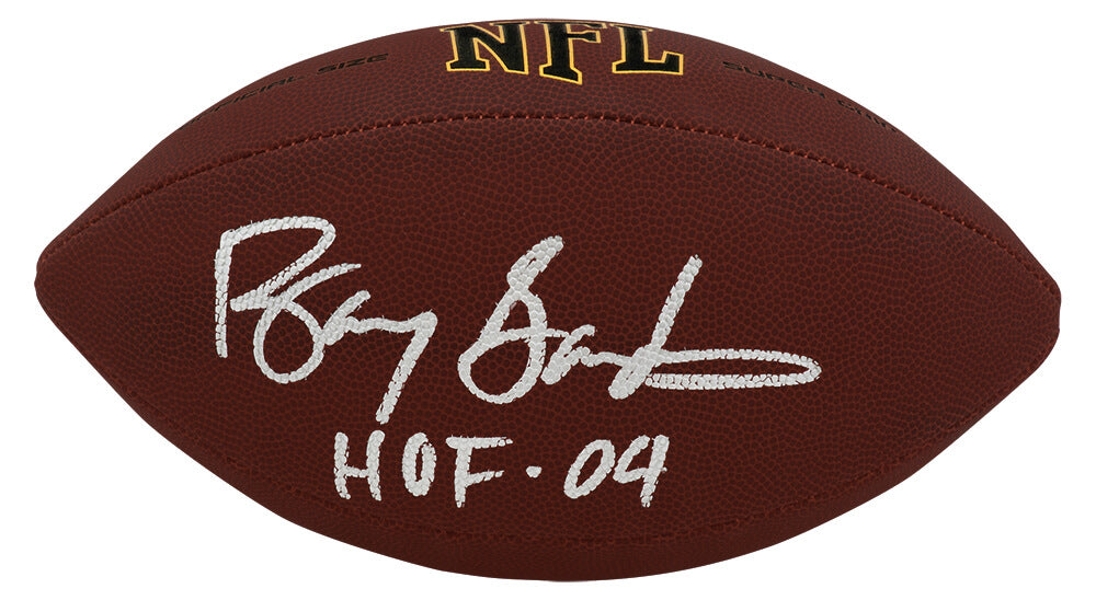 Barry Sanders Signed Wilson Super Grip Full Size NFL Football w/HOF'04 - SANFTB316 - Barry Sanders Signed Wilson Super Grip Full Size NFL Football w/HOF'04 product image