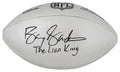 Barry Sanders Signed Wilson Duke Silver Metallic NFL Full Size Replica Football w/The Lion King - SANFTB319 - Barry Sanders Signed Wilson Duke Silver Metallic NFL Full Size Replica Football w/The Lion King product image