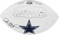 Deion Sanders Signed Dallas Cowboys Wilson White Logo NFL Football - SANFTB333 - Deion Sanders Signed Dallas Cowboys Wilson White Logo NFL Football product image