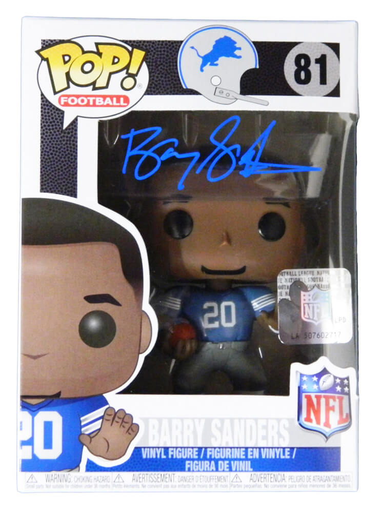 Barry Sanders Signed Detroit Lions NFL Legends Funko Pop Doll - SANFUN300 - Barry Sanders Signed Detroit Lions NFL Legends Funko Pop Doll product image