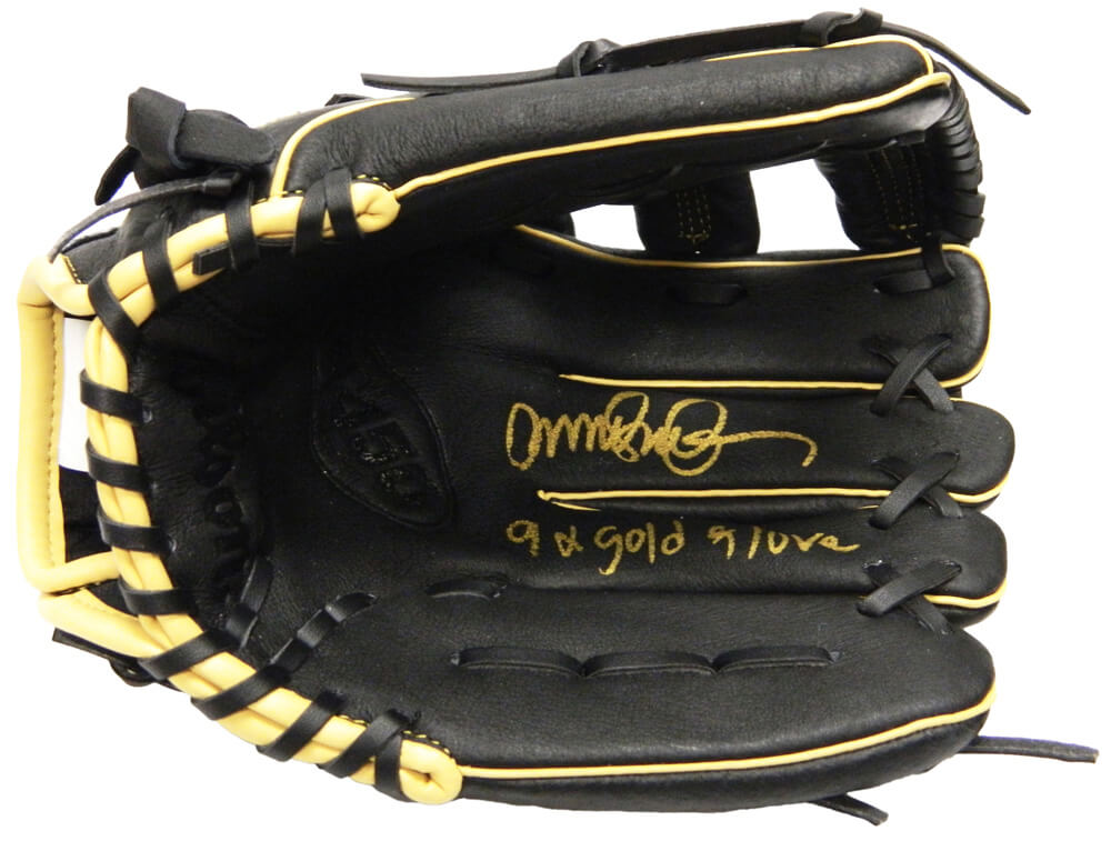 Ryne Sandberg Signed Wilson Black Fielders Glove w/9x Gold Glove - SANGLV101 - Ryne Sandberg Signed Wilson Black Fielders Glove w/9x Gold Glove product image