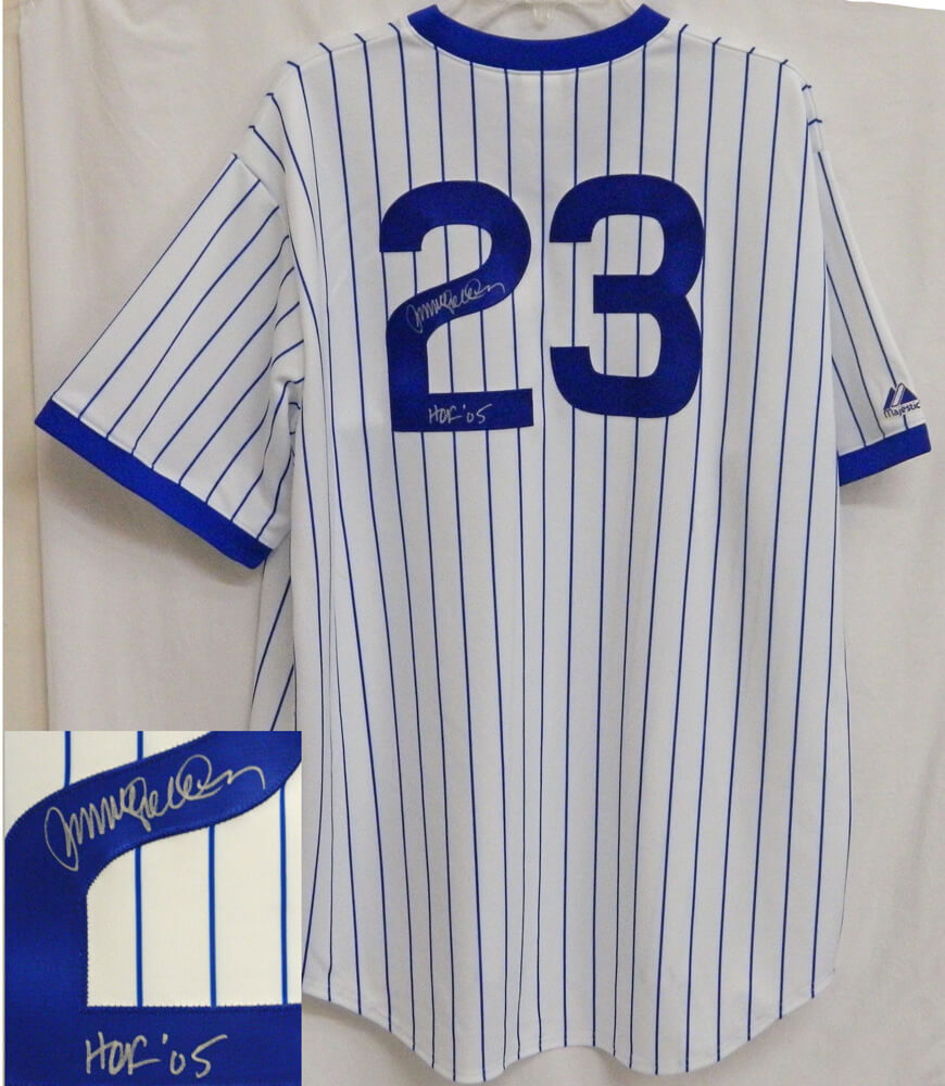 Ryne Sandberg Signed Cubs T/B White Cooperstown Collection Jersey w/HOF'05 - SANJRY110 - Ryne Sandberg Signed Cubs T/B White Cooperstown Collection Jersey w/HOF'05 product image