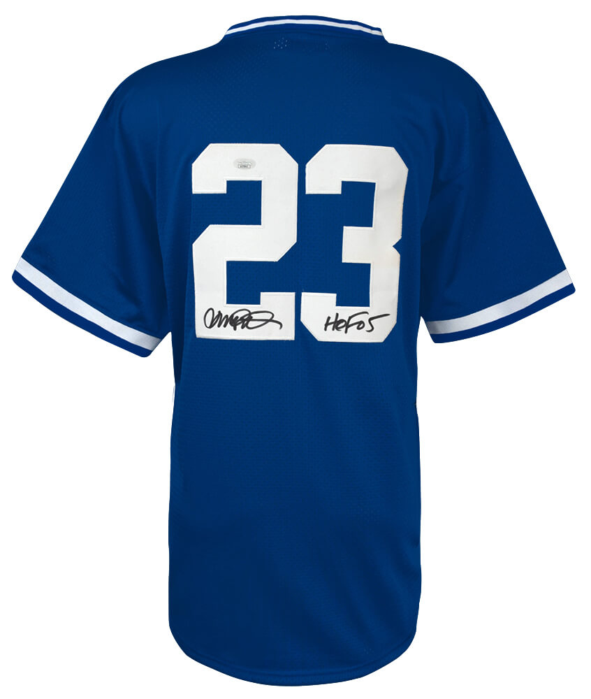 Ryne Sandberg Signed Blue Custom Basball Jersey w/HOF'05 - (JSA) - SANJRY119 - Ryne Sandberg Signed Blue Custom Basball Jersey w/HOF'05 - (JSA) product image