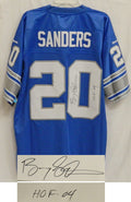 Barry Sanders Signed Lions Blue Reebok Premier Jersey w/HOF'04 - SANJRY301 - Barry Sanders Signed Lions Blue Reebok Premier Jersey w/HOF'04 product image