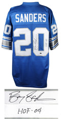 Barry Sanders Signed Lions Blue NFL Pro Line Vintage Premier Jersey w/HOF 04 - SANJRY305 - Barry Sanders Signed Lions Blue NFL Pro Line Vintage Premier Jersey w/HOF 04 product image