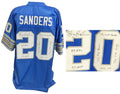 Barry Sanders Signed Detroit Lions Blue NFL Pro Line Vintage Premier Jersey w/6 Inscriptions - SANJRY309 - Barry Sanders Signed Detroit Lions Blue NFL Pro Line Vintage Premier Jersey w/6 Inscriptions product image