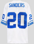 Barry Sanders Signed Detroit Lions White 1996 Throwback M&N NFL Legacy Football Jersey - SANJRY318 - Barry Sanders Signed Detroit Lions White 1996 Throwback M&N NFL Legacy Football Jersey product image