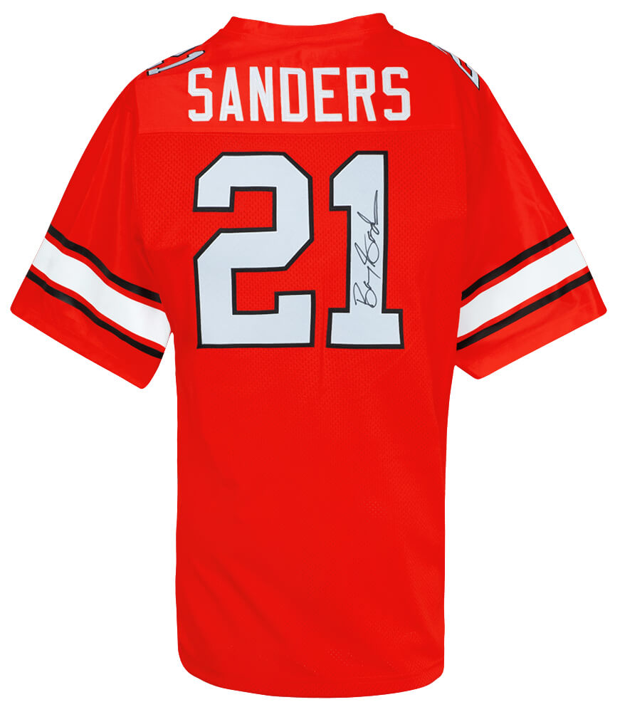 Barry Sanders Signed Oklahoma State Throwback Orange The Retro Brand Football Jersey w/Heisman'88 - SANJRY330 - Barry Sanders Signed Oklahoma State Throwback Orange The Retro Brand Football Jersey w/Heisman'88 product image