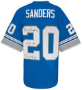 Barry Sanders Signed Detroit Lions Blue 1996 M&N NFL Legacy Football Jersey w/HOF 04, The Lion King - SANJRY332 - Barry Sanders Signed Detroit Lions Blue 1996 M&N NFL Legacy Football Jersey w/HOF 04, The Lion King product image