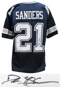 Deion Sanders Signed Navy Custom Jersey - SANJRY353 - Deion Sanders Signed Navy Custom Jersey product image