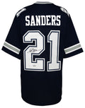 Deion Sanders Signed Navy Throwback Custom Football Jersey (Beckett) - SANJRY356 - Deion Sanders Signed Navy Throwback Custom Football Jersey (Beckett) product image