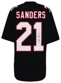 Deion Sanders Signed Black T/B Custom Football Jersey (Beckett) - SANJRY357 - Deion Sanders Signed Black T/B Custom Football Jersey (Beckett) product image