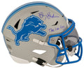 Barry Sanders Signed Detroit Lions Riddell Mid-Size SpeedFlex Helmet w/The Lion King - SANMID302 - Barry Sanders Signed Detroit Lions Riddell Mid-Size SpeedFlex Helmet w/The Lion King product image