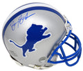 Barry Sanders Signed Lions Riddell Throwback Mini Helmet - SANMIN300 - Barry Sanders Signed Lions Riddell Throwback Mini Helmet product image