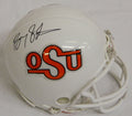 Barry Sanders Signed Oklahoma State Riddell Throwback Mini Helmet - SANMIN301 - Barry Sanders Signed Oklahoma State Riddell Throwback Mini Helmet product image