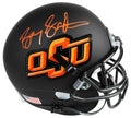 Barry Sanders Signed Oklahoma State Cowboys Black Schutt Mini Helmet - SANMIN311 - Barry Sanders Signed Oklahoma State Cowboys Black Schutt Mini Helmet product image