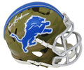 Barry Sanders Signed Detroit Lions CAMO Riddell Speed Mini Helmet - SANMIN323 - Barry Sanders Signed Detroit Lions CAMO Riddell Speed Mini Helmet product image