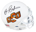 Barry Sanders Signed Oklahoma State White Schutt Mini Helmet - SANMIN325 - Barry Sanders Signed Oklahoma State White Schutt Mini Helmet product image