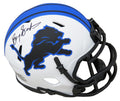 Barry Sanders Signed Detroit Lions Lunar Eclipse White Matte Riddell Speed Mini Helmet - SANMIN326 - Barry Sanders Signed Detroit Lions Lunar Eclipse White Matte Riddell Speed Mini Helmet product image