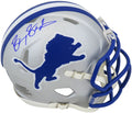 Barry Sanders Signed Detroit Lions Throwback Riddell Speed Mini Helmet - SANMIN329 - Barry Sanders Signed Detroit Lions Throwback Riddell Speed Mini Helmet product image