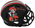Barry Sanders Signed Oklahoma State Pistol Pete Black Riddell Speed Mini Helmet - SANMIN337 - Barry Sanders Signed Oklahoma State Pistol Pete Black Riddell Speed Mini Helmet product image