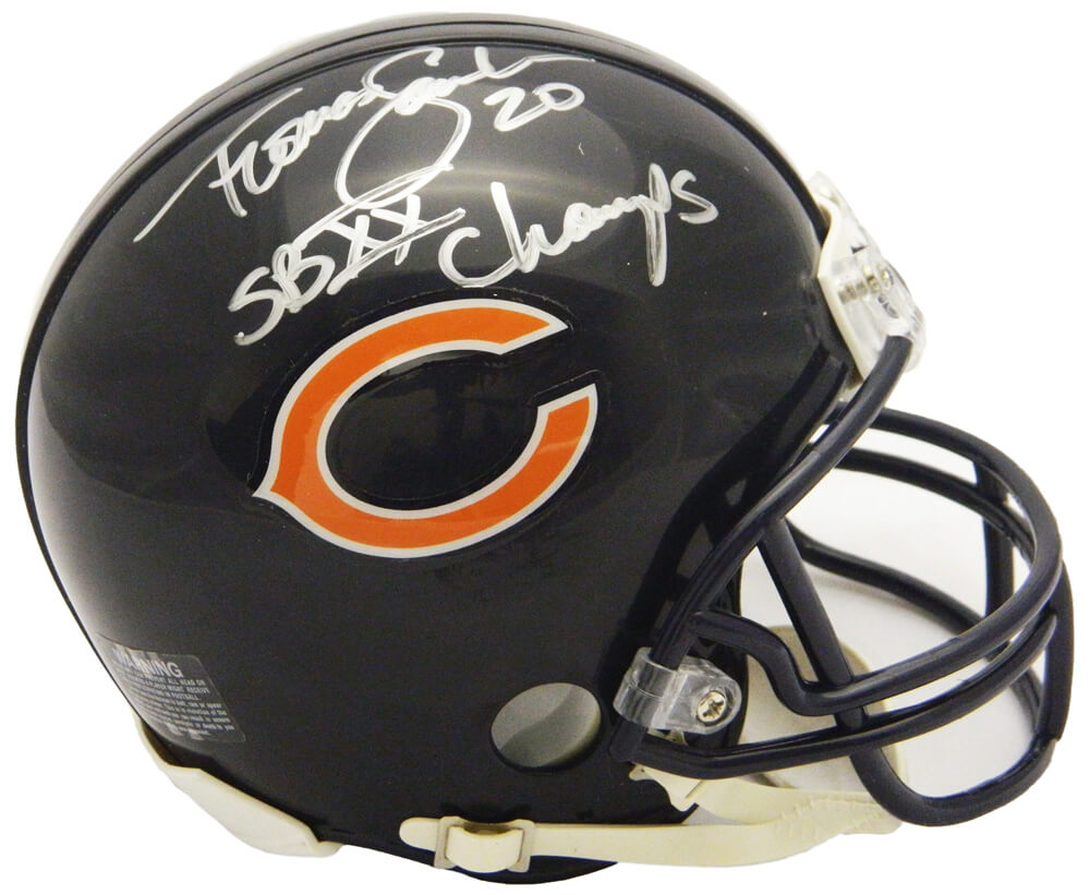 Thomas Sanders Signed Chicago Bears Riddell Mini Helmet w/SB XX Champs - SANMIN340 - Thomas Sanders Signed Chicago Bears Riddell Mini Helmet w/SB XX Champs product image