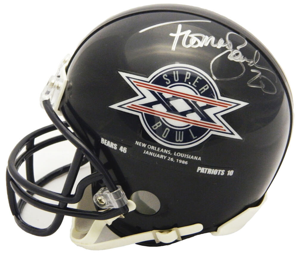 Thomas Sanders Signed Chicago Bears / Super Bowl XX Champs Logo Riddell Mini Helmet - SANMIN341 - Thomas Sanders Signed Chicago Bears / Super Bowl XX Champs Logo Riddell Mini Helmet product image