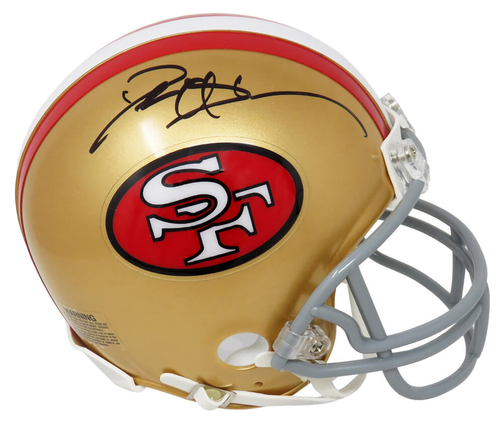 Deion Sanders Signed San Francisco 49ers Throwback Riddell Mini Helmet - SANMIN350 - Deion Sanders Signed San Francisco 49ers Throwback Riddell Mini Helmet product image