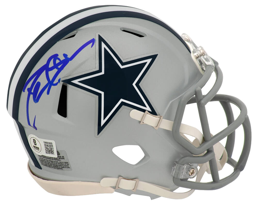 Deion Sanders Signed Dallas Cowboys Riddell Speed Mini Helmet - (Beckett) - SANMIN361 - Deion Sanders Signed Dallas Cowboys Riddell Speed Mini Helmet - (Beckett) product image