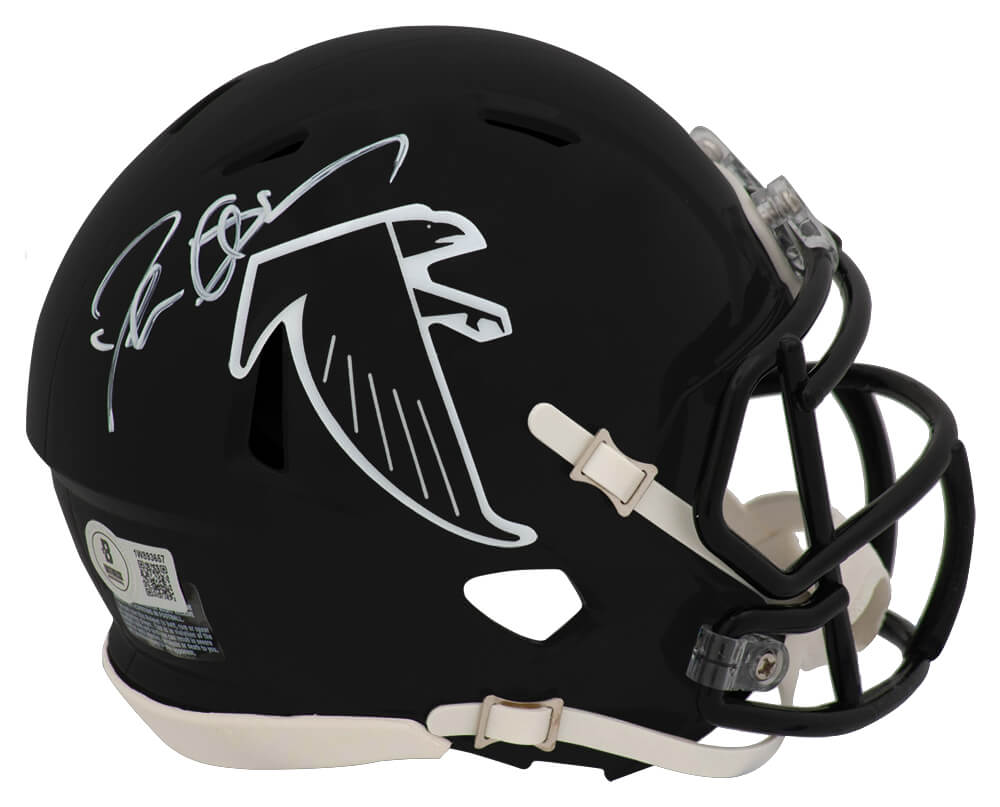 Deion Sanders Signed Atlanta Falcons Throwback Riddell Speed Mini Helmet - (Beckett) - SANMIN362 - Deion Sanders Signed Atlanta Falcons Throwback Riddell Speed Mini Helmet - (Beckett) product image
