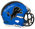 Barry Sanders Signed Detroit Lions 2024 Alternate Blue Riddell Speed Mini Helmet - SANMIN382 - Barry Sanders Signed Detroit Lions 2024 Alternate Blue Riddell Speed Mini Helmet product image