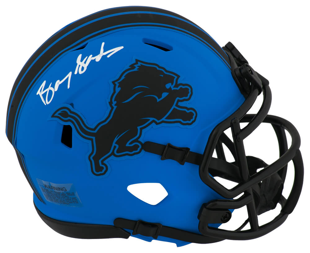 Barry Sanders Signed Detroit Lions RAVE Alternate Riddell Speed Mini Helmet - SANMIN385 - Barry Sanders Signed Detroit Lions RAVE Alternate Riddell Speed Mini Helmet product image