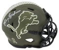 Barry Sanders Signed Detroit Lions Salute to Service Riddell Speed Mini Helmet - SANMIN333 - Barry Sanders Signed Detroit Lions Salute to Service Riddell Speed Mini Helmet product image