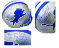 Barry Sanders Signed Lions Riddell Throwback Proline Helmet w/7 Inscriptions - SANPRO303 - Barry Sanders Signed Lions Riddell Throwback Proline Helmet w/7 Inscriptions product image