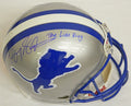 Barry Sanders Signed Lions Riddell Throwback Authentic Proline Helmet w/The Lion King - SANPRO305 - Barry Sanders Signed Lions Riddell Throwback Authentic Proline Helmet w/The Lion King product image