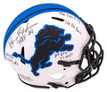 Barry Sanders Signed Detroit Lions Lunar Eclipse Full Size Authentic ProLine Helmet w/7 Inscriptions - SANPRO328 - Barry Sanders Signed Detroit Lions Lunar Eclipse Full Size Authentic ProLine Helmet w/7 Inscriptions product image