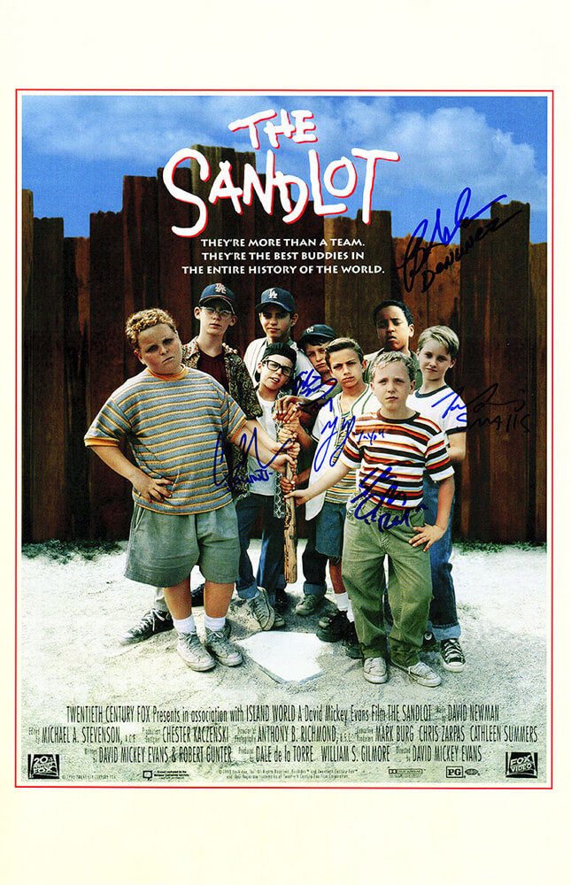 The Sandlot Cast Signed The Sandlot 11x17 Movie Poster (6 - Signatures) - SANPST500 - The Sandlot Cast Signed The Sandlot 11x17 Movie Poster (6 - Signatures) product image