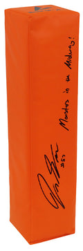Jack Sanborn Signed BSN Orange Football Endzone Pylon w/Monsters of the Midway - SANPYL320 - Jack Sanborn Signed BSN Orange Football Endzone Pylon w/Monsters of the Midway product image