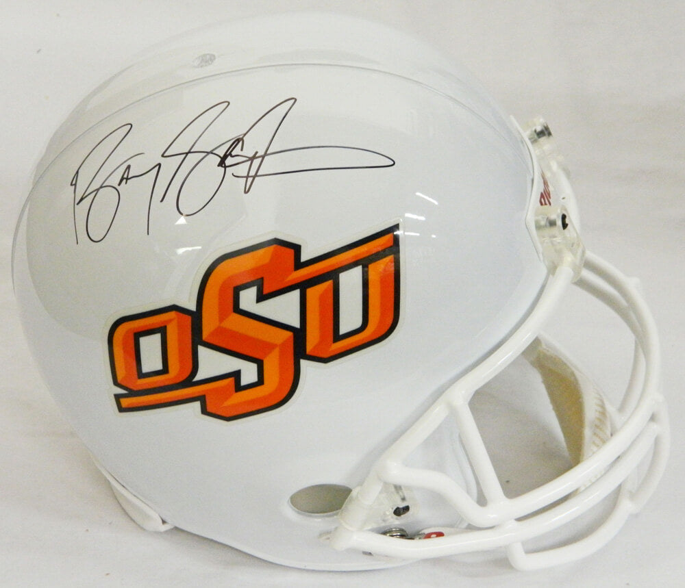 Barry Sanders Signed Oklahoma State Cowboys Riddell Full-Size Replica Helmet - SANREP308 - Barry Sanders Signed Oklahoma State Cowboys Riddell Full-Size Replica Helmet product image