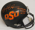 Barry Sanders Signed Oklahoma State Cowboys Black Riddell Full-Size Replica Helmet w/3 Inscriptions - SANREP309 - Barry Sanders Signed Oklahoma State Cowboys Black Riddell Full-Size Replica Helmet w/3 Inscriptions product image