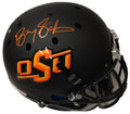 Barry Sanders Signed Oklahoma State Cowboys Black Schutt Full-Size Replica Helmet - SANREP315 - Barry Sanders Signed Oklahoma State Cowboys Black Schutt Full-Size Replica Helmet product image