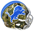 Barry Sanders Signed Detroit Lions CAMO Riddell Speed Full Size Replica Helmet w/7-Inscriptions - SANREP340 - Barry Sanders Signed Detroit Lions CAMO Riddell Speed Full Size Replica Helmet w/7-Inscriptions product image