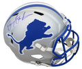 Barry Sanders Signed Detroit Lions Throwback Riddell Full Size Speed Replica Helmet - SANREP344 - Barry Sanders Signed Detroit Lions Throwback Riddell Full Size Speed Replica Helmet product image