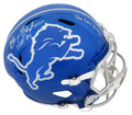 Barry Sanders Signed Detroit Lions FLASH Riddell Speed Full Size Replica Helmet w/HOF'04, The Lion King - SANREP352 - Barry Sanders Signed Detroit Lions FLASH Riddell Speed Full Size Replica Helmet w/HOF'04, The Lion King product image