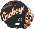 Barry Sanders Signed Oklahoma State Black Riddell Full Size Replica Helmet - SANREP356 - Barry Sanders Signed Oklahoma State Black Riddell Full Size Replica Helmet product image